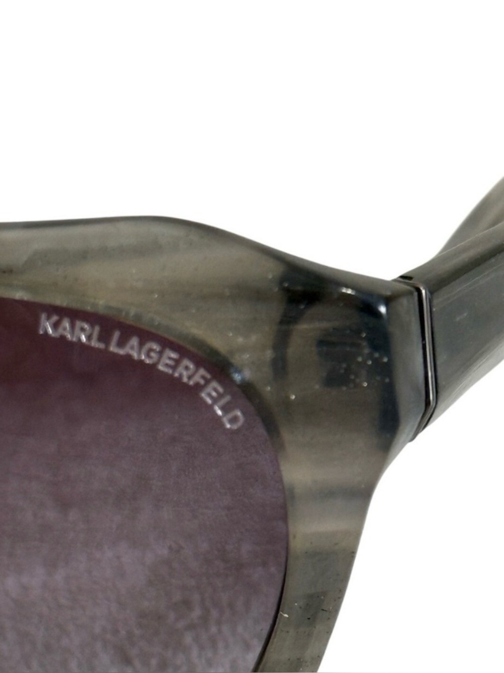Karl Lagerfeld Sunglasses Grey Black Women's Designer Shades Luxury Sunnies Vaca